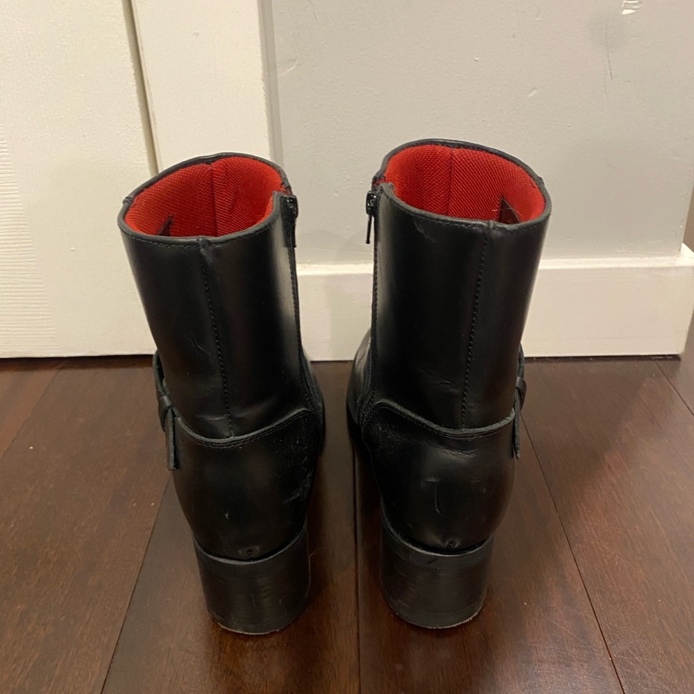 Durango Black Leather Men's Boots with Buckle - Picture 3 of 5
